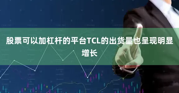 股票可以加杠杆的平台TCL的出货量也呈现明显增长